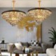 Luxury Conical Chandelier Bedroom Living Room Modern Simple Glass Pendant Lamp