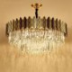 Living Room Study Modern Round Glass Chandelier Decorative Pendant Light