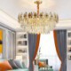 Bedroom Living Room Nordic Modern Glass Pendant Light Circular Chandelier