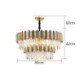 Living Room Dining Room Modern Simple Circular Chandelier Glass Pendant Light