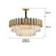 Living Room Study Modern Simple Circular Chandelier Glass Pendant Light