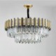 Living Room Study Modern Simple Circular Chandelier Glass Pendant Light