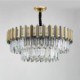 Living Room Study Modern Simple Circular Chandelier Glass Pendant Light