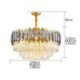 Living Room Study Modern Simple Circular Chandelier Glass Pendant Light