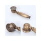 Bathroom Shower Mixer Shower Head + Hand Shower Faucet Set in Antique Brass