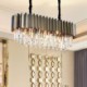 Living Room Dining Room Modern Minimalist Oval Chandelier Glass Pendant Light