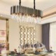 Living Room Dining Room Modern Minimalist Oval Chandelier Glass Pendant Light