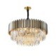 Living Room Dining Room Modern Minimalist Circular Chandelier Glass Pendant Light