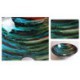 Colorful Round Tempered Glass Sink in Modern Fashion (Faucet Not Included)