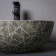 Industrial Style Crackle Balcony Wash Basin Vintage Ceramic Bathroom Basin