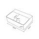 Ceramic Rectangular Countertop Bathroom Sink in European Vintage Style