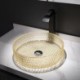 Round Coloring Glass Wash Basin Bathroom Vanity Countertop Sink
