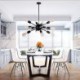 Iron Pendant Lamp Bedroom Living Room Modern Simple Satellite Pendant Light