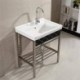6048 Ceramic Laundry Basin with Washboard