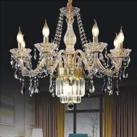Bedroom Living Room Large Crystal Chandelier European Classic Pendant Light