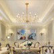 Dining Room Bedroom Elegant Crystal Chandelier European Style Glass Pendant Light