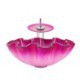 Wave Basin Tempered Glass Bathroom Countertop Waterfall Vessel Sink Tap Gradient Sink and Faucet Set