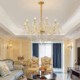 Dining Room Bedroom Elegant Crystal Chandelier European Style Glass Pendant Light