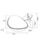 Countertop Tempered Glass Vessel Sink with Mounting Ring for Waterfall Faucet and Water Drain Set