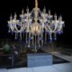 Luxury Pendant Light Blue Pendant Living Room Bedroom European Crystal Chandelier