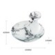 Imitation Marble Glass Basin Bathroom Countertop Waterfall Vessel Sink Tap Round Sink and Faucet Set