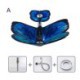 Bathroom Kids Countertop Waterfall Sink Tap Butterfly Sink and Faucet Set