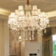 Dining Room Bedroom Living Room Elegant Modern Crystal Chandelier Transparent Pendant Light