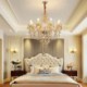 Luxury European Living Room Dining Room Bedroom Crystal Chandelier Cognac Ceiling Light