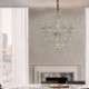 Luxury European Living Room Dining Room Bedroom Crystal Chandelier Cognac Ceiling Light