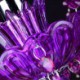 Bedroom Living Room Elegant Purple Crystal Ceiling Light European Chandelier