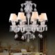 Bedroom Living Room Study Classic European Crystal Chandelier Ring Bells Pendant Light