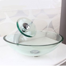 Tempered Glass Sink in the Shape of a Heart