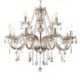 Bedroom Living Room Large Crystal Chandelier Cognac European Ceiling Light