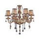 Amber Color Pendant Light Bedroom Living Room Large European Crystal Chandelier