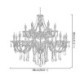 Bedroom Living Room Study Luxury Crystal Chandelier Golden European Threaded Arm Ceiling Light