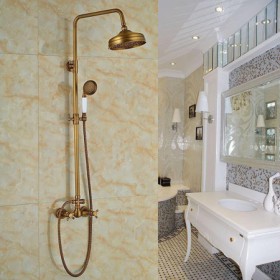 Bathroom Shower Faucet with Antique Brushed Finish in Bronze