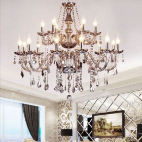 Elegant Pendant Light Bedroom Living Room Large European Crystal Chandelier