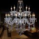 Bedroom Living Room European Crystal Chandelier Transparent Pendant Light