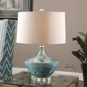 Fabric Lamphade Bedroom Study Decorative Desk Lamp Creative Ceramics Table Lamp