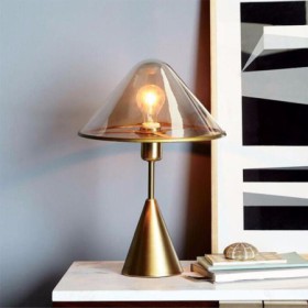 Reading Lamp Mushroom Table Lamp Glass Lamphade Bedroom Study Desk Lamp