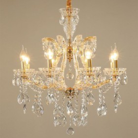 Dining Room Bedroom Elegant Crystal Chandelier European Pendant Light