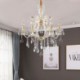 Dining Room Bedroom Elegant Crystal Chandelier European Pendant Light