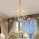 Dining Room Bedroom Elegant Crystal Chandelier European Pendant Light