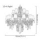 Bedroom Living Room Luxury Crystal Chandelier European Ceiling Light