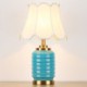 Simple Reading Lamp Bedroom Living Room Contemporary Electroplating Ceramic Table Lamp