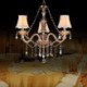 European Crystal Chandelier Elegant Pendant Light Bedroom Living Room