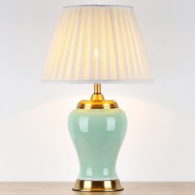 Simple Counter Reading Lamp Bedroom Living Room American Style Ceramic Table Lamp