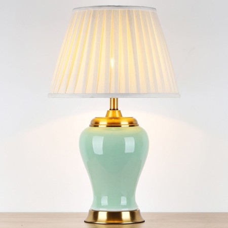 Simple Counter Reading Lamp Bedroom Living Room American Style Ceramic Table Lamp