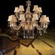 Large Luxury Crystal Chandelier European Amber Ceiling Light Bedroom Dining Room