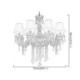 European Crystal Chandelier Elegant Amber Pendant Light Bedroom Dining Room